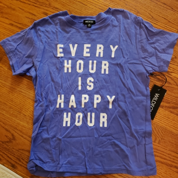 NWT Wildfox Every Hour is Happy Hour Graphic Tee - Picture 2 of 5